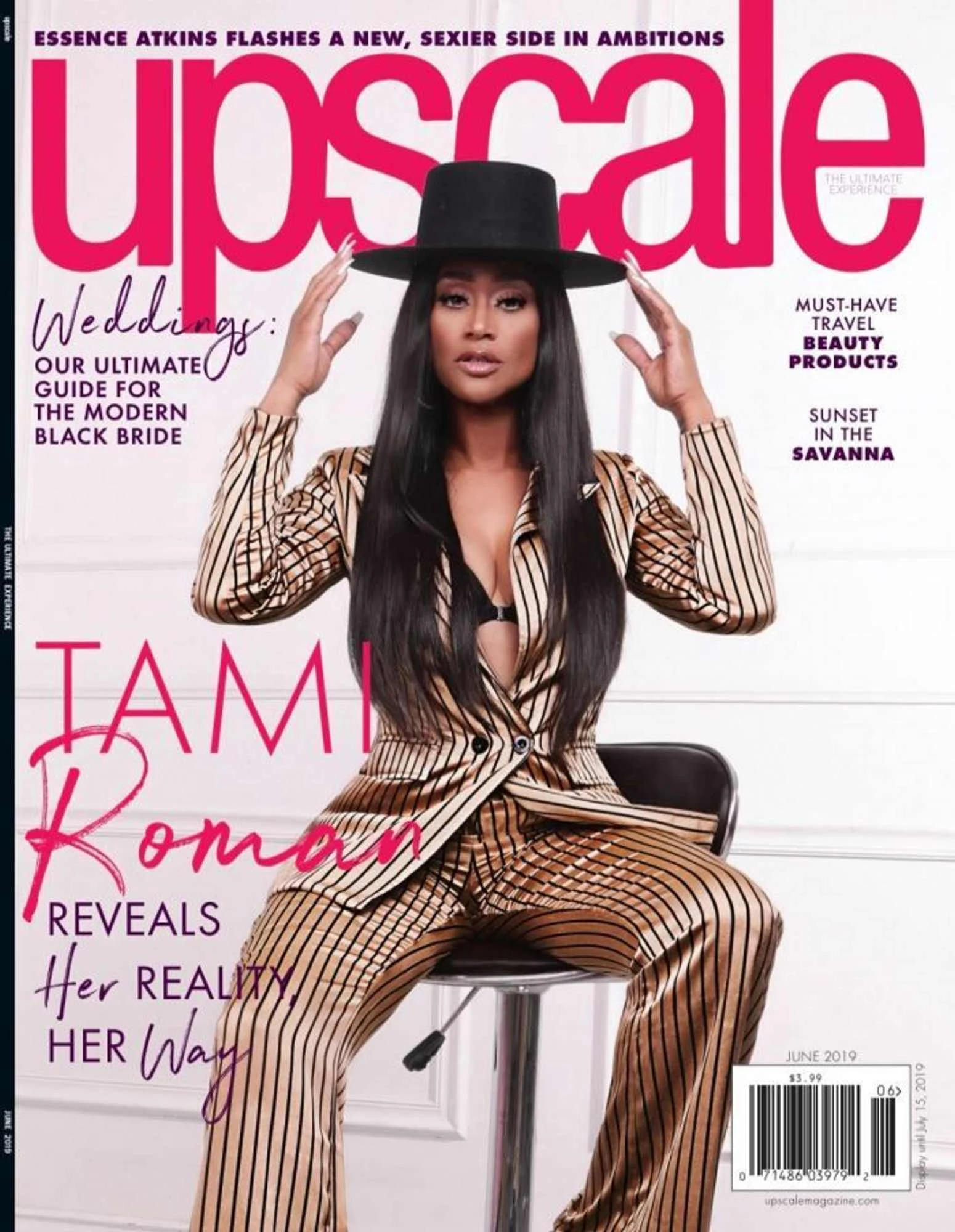 Upscale Magazine cover, Tami Roman, photographed by Julia Mindar